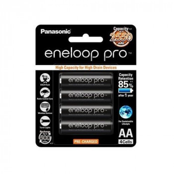 סוללות נטענות לשימוש מקצועי Panasonic Eneloop Pro 2450mAh AA